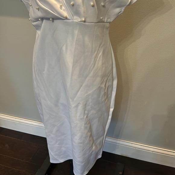 Pearl and white midi dress nwot - Picture 4 of 9